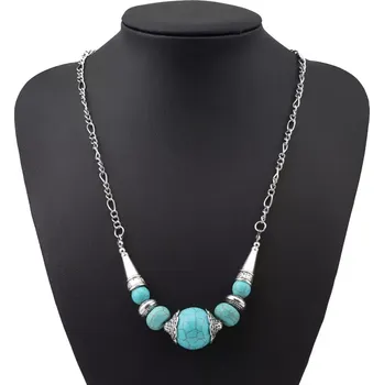 Náhrdelník Náhrdelník Vintage Balls Tyrkysový