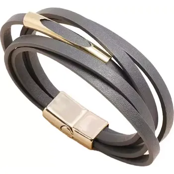 Náramek Pětiřadý náramek Gold Eye Grafitový