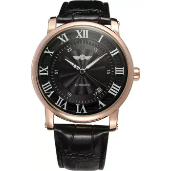 Hodinky Winner mechanické hodinky s automatickým nátahem Gentle Black