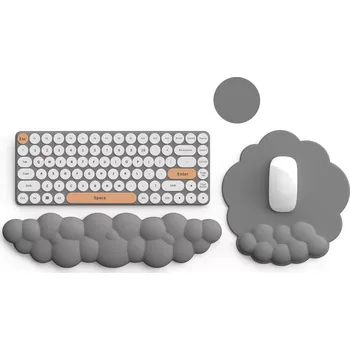 Podložka pod myš Huado ergonomický set podložka pod myš a zápěstí Šedý mráček