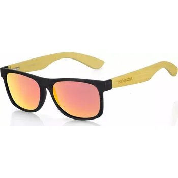Sluneční brýle PolarZone sluneční brýle polarizační Wood Červeno -oranžové