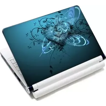Huado fólie na notebook 12-15.6" Modré srdce