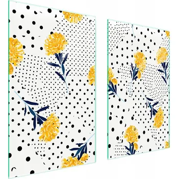 Obraz Skleněná ochranná deska na sporák 75x52 Květina