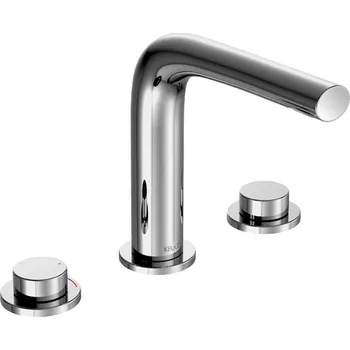 Vodovodní baterie Keuco Edition 400 - Termostatická tříotvorová umyvadlová baterie 150 bez odtokové soupravy, chrom 51515010100