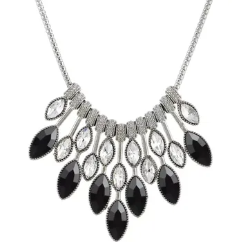 Náhrdelník Elegantní choker náhrdelník Night Drops Černý