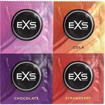 Kondom EXS Smíšené - Kondomy s různými příchutěmi (12 ks)