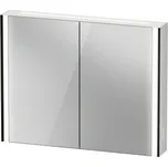 Duravit XViu - Zrcadlová skříňka s osvětlením, Icon verze, 1020x156 mm, černá matná XV71430B2B2