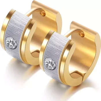 Náušnice Ocelové Náušnice kruhy Leonis Stříbrné