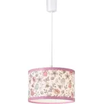 Rabalux 3079 Hanka závěsné svítidlo 1xE27 růžová, bílá se vzorem