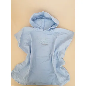 Mušelínové pončo s výšivkou Honzík