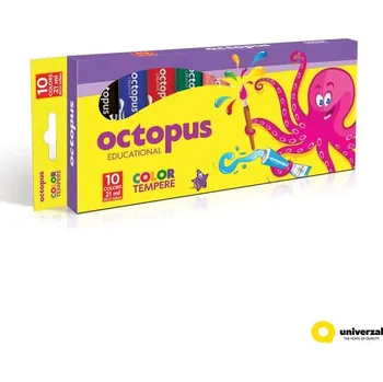 Vodová barva Temperové barva UNI 21 ml, 10 barev v krabičce