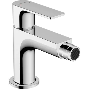 Vodovodní baterie Hansgrohe Rebris E páková bidetová baterie s kovovou odtokovou soupravou s táhlem, chrom 72213000