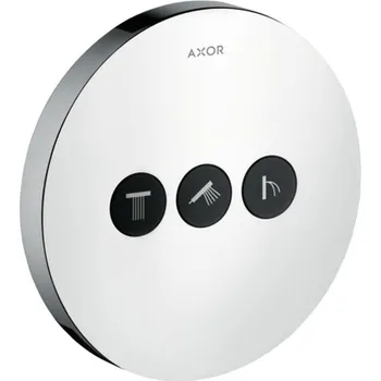 Vodovodní baterie AXOR ShowerSelect Ventil s podomítkovou instalací, kulatá verze, pro 3 spotřebiče, chrom 36727000