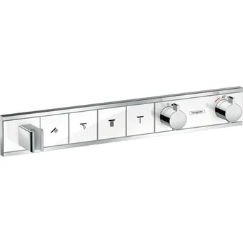 Vodovodní baterie Hansgrohe RainSelect termostat pod omítku pro 4 spotřebiče, bílá/chrom 15357400