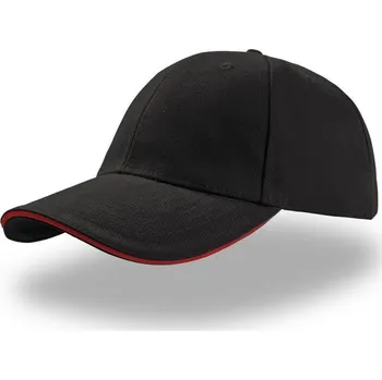 Kšiltovka Čepice kšiltovka ATLANTIS Liberty Sandwich, černá - červený pruh