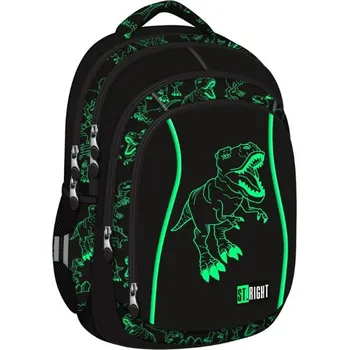 Školní batoh Studentský batoh St.RIGHT 17- T-Rex BP04, 4 komorový, rozměry: 43 x 32 x 20 cm