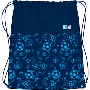 Školní sáček Sáček na přezůvky a cvičební úbor St.RIGHT - Football, SO01, rozměry: 34 x 43 cm
