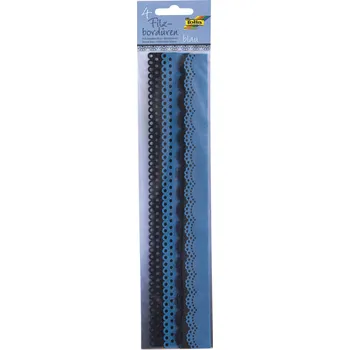 Bordury z filcu modré