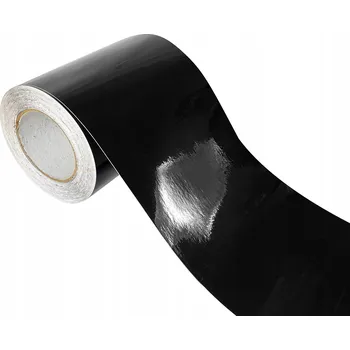 Tapeta Dekorativní Samolepicí Fólie na dýhu na nábytek, šířka 20 cm, lesklá černá