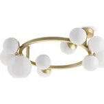 Ideal Lux 327815 PERLAGE stropní svítidlo 10xG9 saténová mosadz, bílá