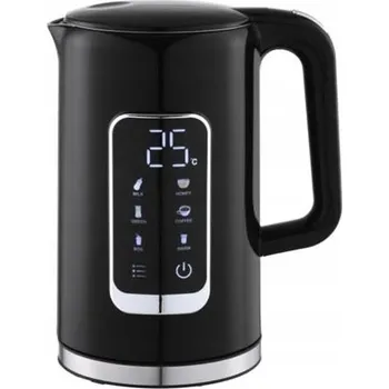 Rychlovarná konvice PLATINET RYCHLOVARNÁ KONVICE LCD 1,7L 5 TEPLOT + 450 ML CESTOVNÍ HRNEK, ČERNÁ - PEKR723B