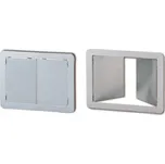 Vhozová dvoukřídlá dvířka, nerez AZ-DD310-HL