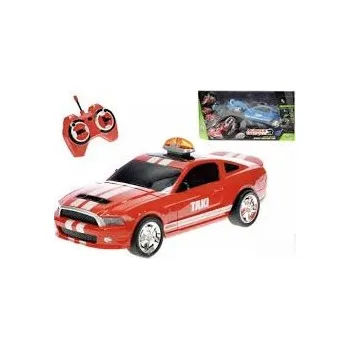 autodráha R/C auto taxi 30cm 27MHz na baterie mulifunkční se světlem