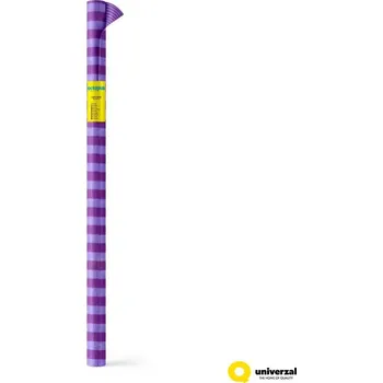 Krepový papír 50 x 200 cm, fialové pruhy