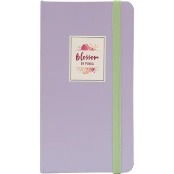 Blok Zápisník s elastickým uzávěrem,lila, 60 listů, papír 80g, 75x135mm