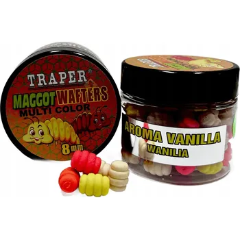 Boilies Wafters Traper Maggot Multi Color 8mm 25g Vanilka 2025