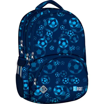 Školní batoh Studentský batoh St.RIGHT 17- Football, BP07,4 komorový, 24l, rozměry: 42 x 30 x 20 cm