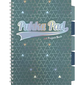 Blok Pukka Pad projektový blok Glee A4, papír 80g,100 listů, zelený, linkovaný