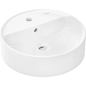 Umyvadlo Hansgrohe Xuniva S umyvadlo na desku 450/450 s otvorem pro baterii a přepadem, bílá 60169450