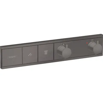 Vodovodní baterie Hansgrohe RainSelect termostat pro podomítkovou instalaci pro 2 spotřebiče, kartáčovaný černý chrom 15380340