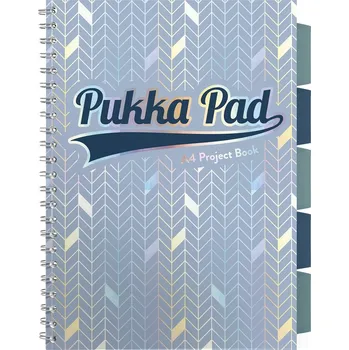 Blok Pukka Pad projektový blok Glee A4, papír 80g,100 listů, světle modrý, linkovaný
