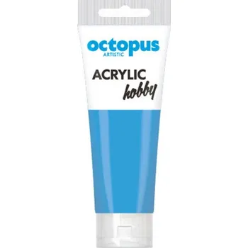 Vodová barva Akrylová barva OCTOPUS Hobby, jezerní modrá, 75 ml
