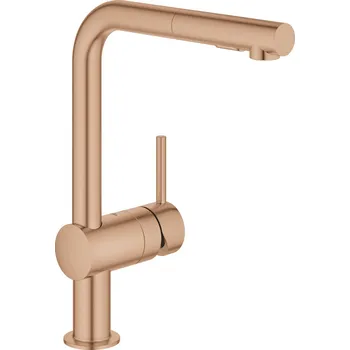 GROHE Minta - Páková dřezová baterie, DN 15, kartáčovaný Warm Sunset 30274DL0