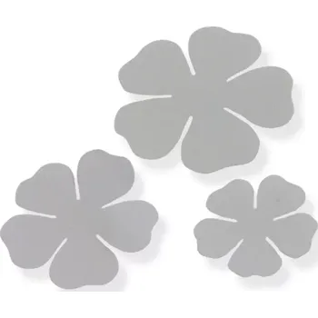 umělá květina Květy Foamiran bílé - sada 6 ks