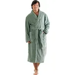 Unisex dlouhý savý župan se šálovým límcem TAMPA olivová - 6XL