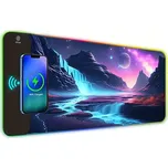 Huado RGB podložka pod myš s bezdrát nabíjením 15W New Wolrd