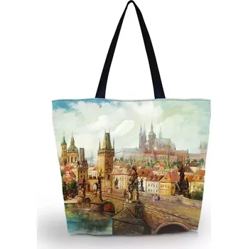 Plážová taška Huado nákupní a plážová taška - Pražský hrad