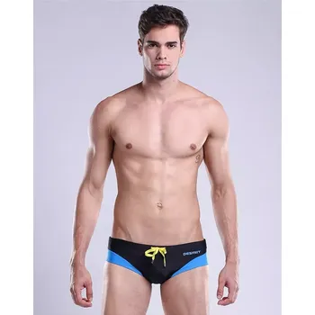 Pánské plavky DESMIIT Pánské slipové plavky modré - Velikost L (vel.EUR)