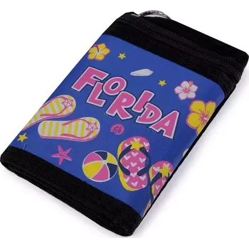 Peněženka Dívčí látková peněženka s řetízkem Florida