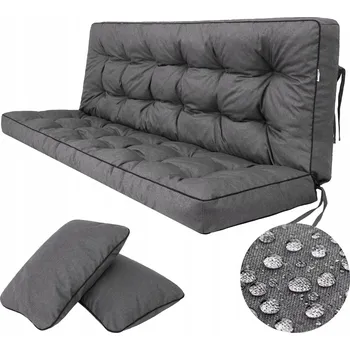 Polštář Polštář Hobbygarden 109 x 150 x 8 šedý