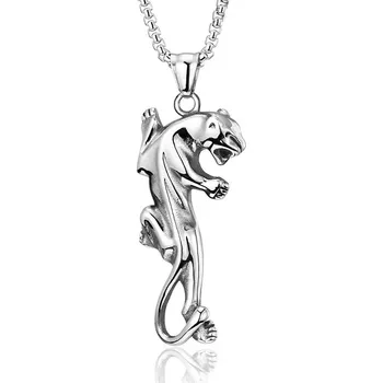 Přívěsek Přívěsek z chirurgické oceli stříbrný Panter - Model BEZ ŘETÍZKU (pouze přívěsek)