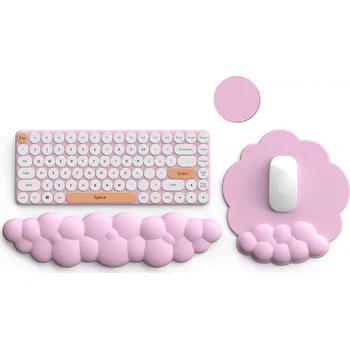 Podložka pod myš Huado ergonomický set podložka pod myš a zápěstí Ružový mráček