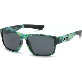 X-LOOP pánské polarizační sluneční brýle CAMO PRINT Zelené