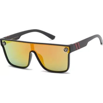 Sluneční brýle BIOHAZARD ploché zrcadlové sluneční brýle Oranžové