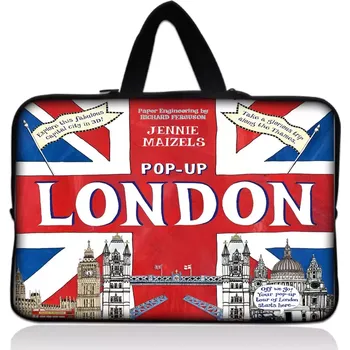 pouzdro na notebook Huado taška na notebook do 17.4" Britain Trip