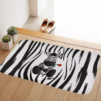 Koupelnová předložka HUADO koupelnová předložka 60x40 cm Zebra Fun